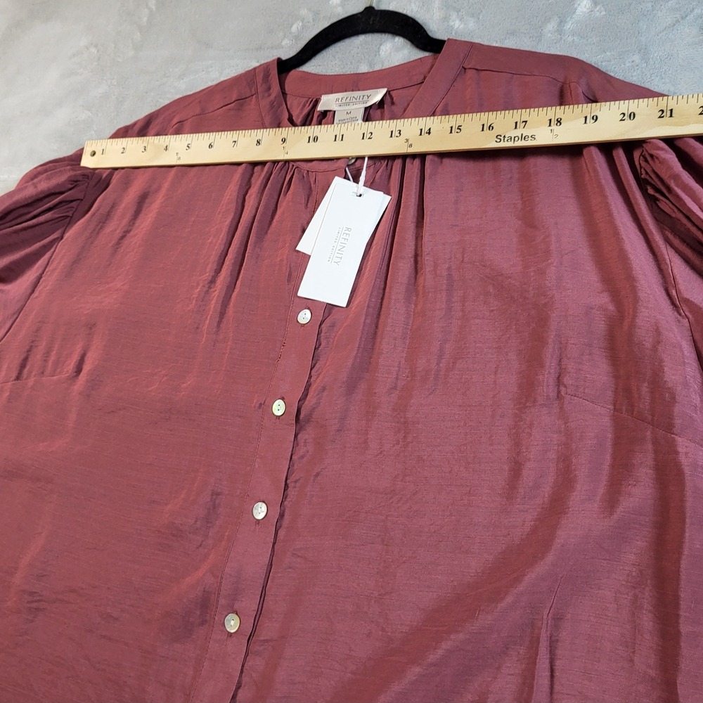 City Chic Refinity Limited Edition Balloon Sleeve Tunic dress Semi-sheer NWT M - Picture 10 of 14